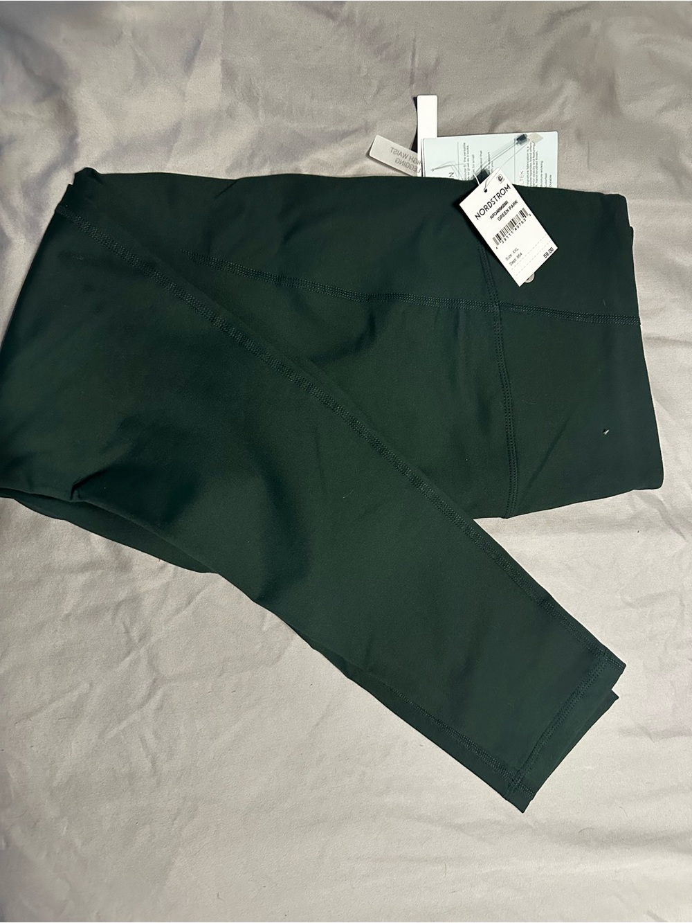 Nordstrom Zelle Dark Green High-Rise Workout Leggings